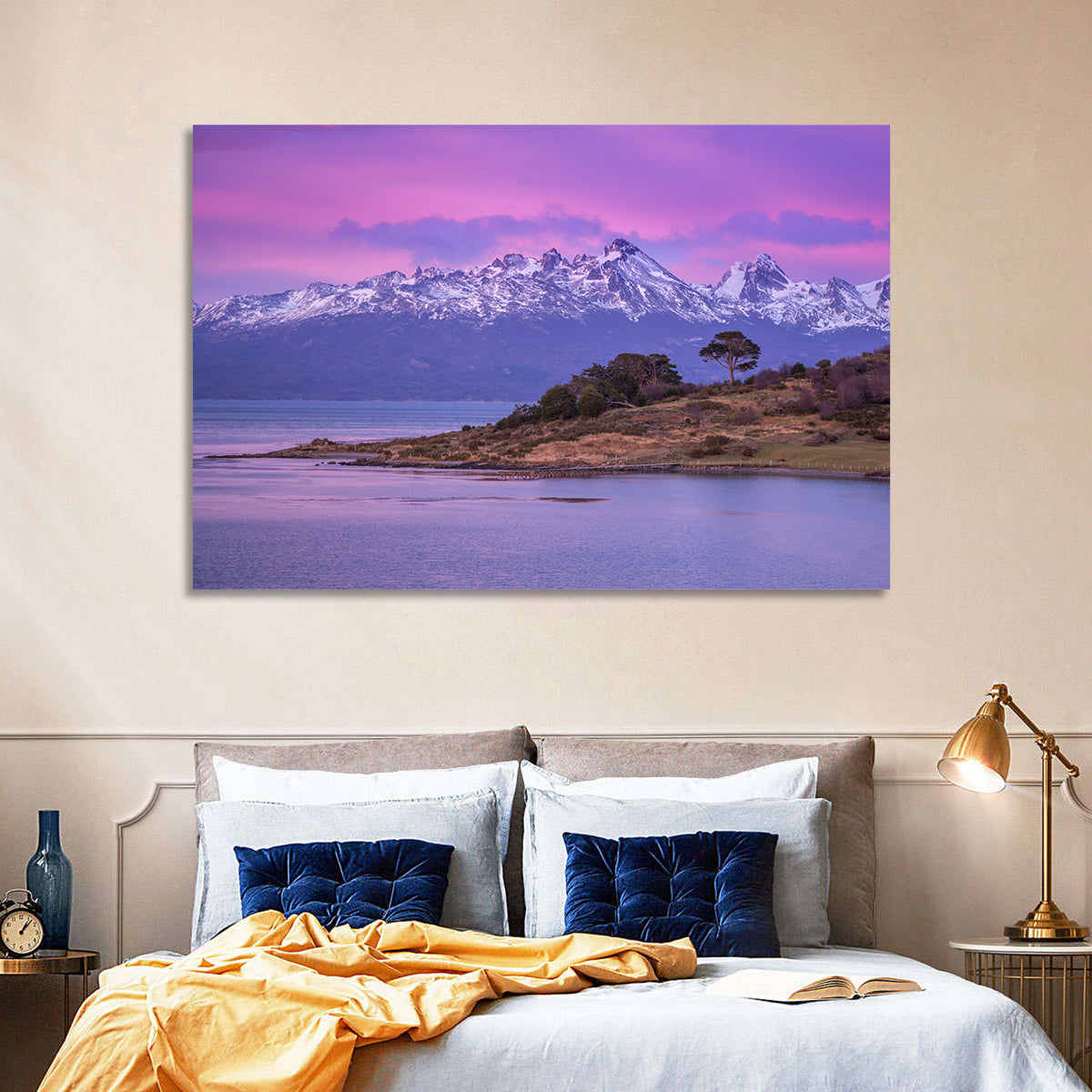Beagle Channel Purple Dawn Wall Art