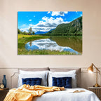 Lake Mjosa Reflection Wall Art