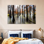 Autumn Flooded Cypress Forest Wall Art
