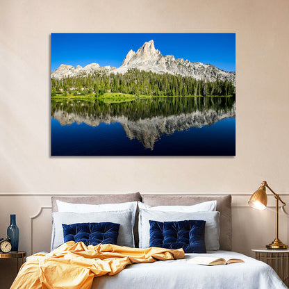 Sawtooth Peaks at Alice Lake Wall Art