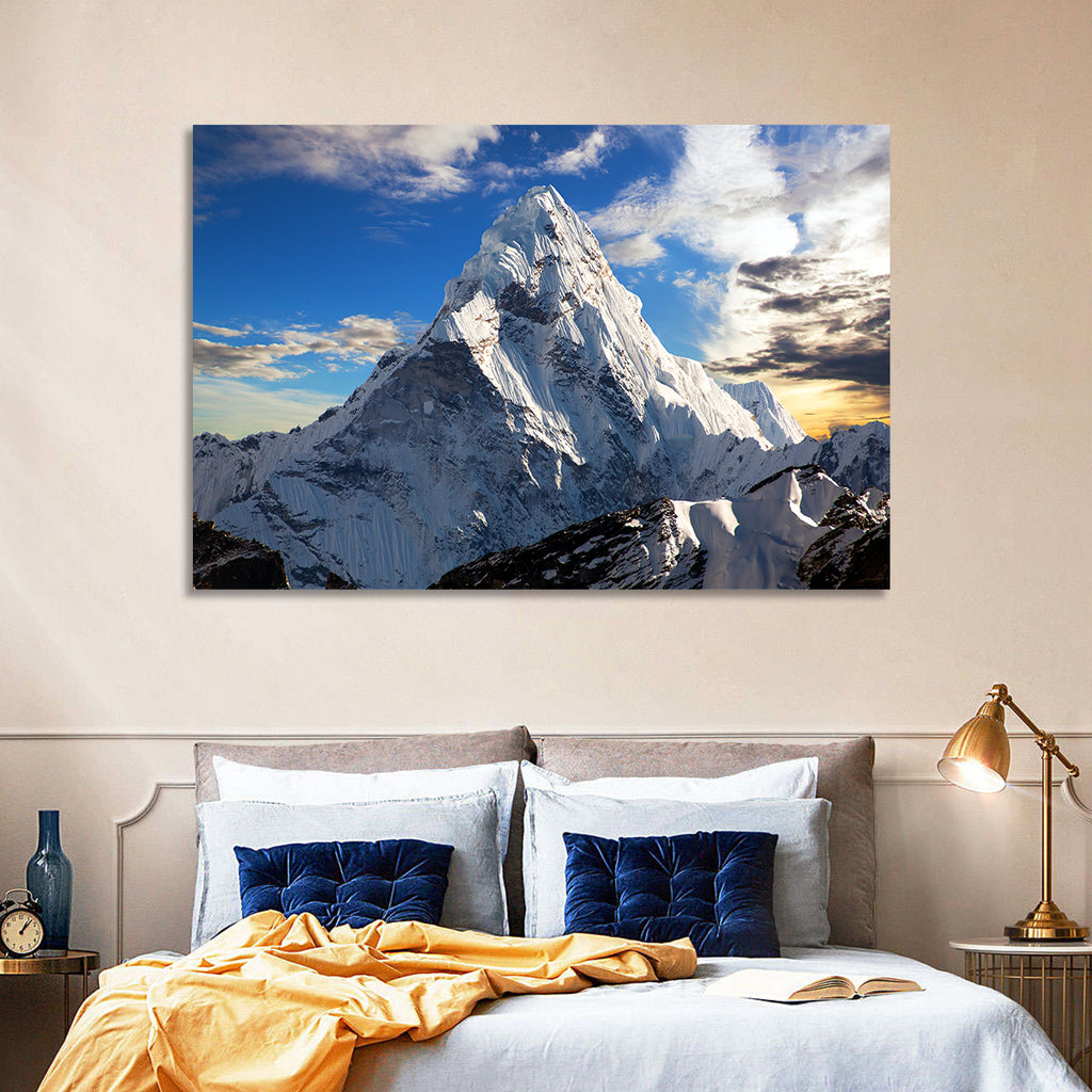 Ama Dablam at Golden Dusk Wall Art