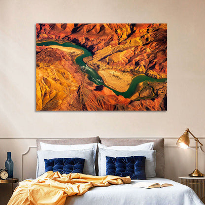 Aerial Colorado River Canyon Wall Art