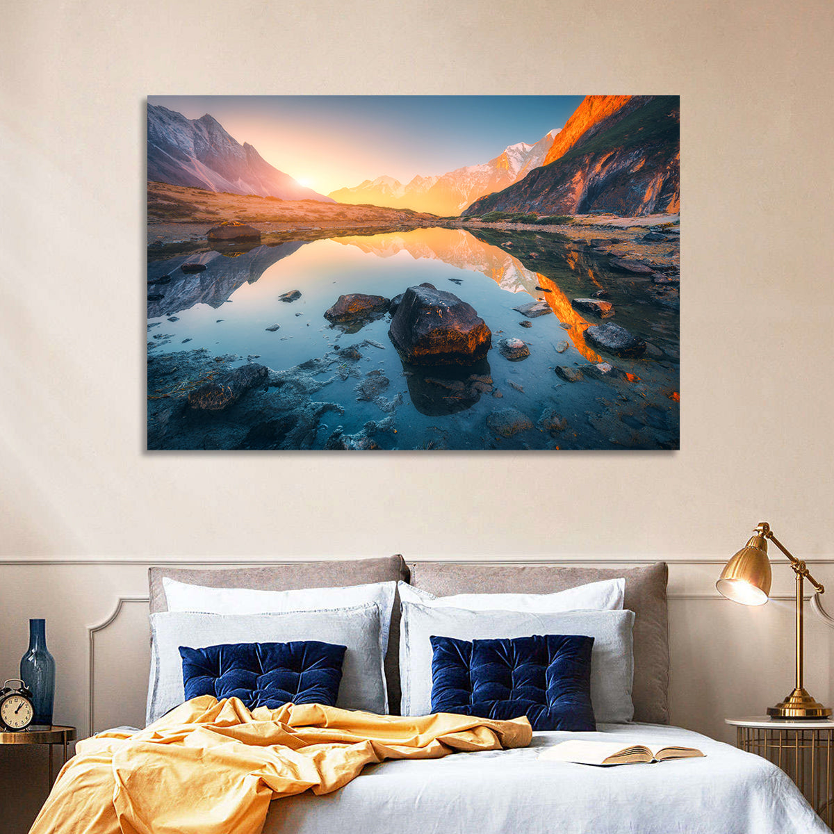 Himalayan Lake Reflections Wall Art