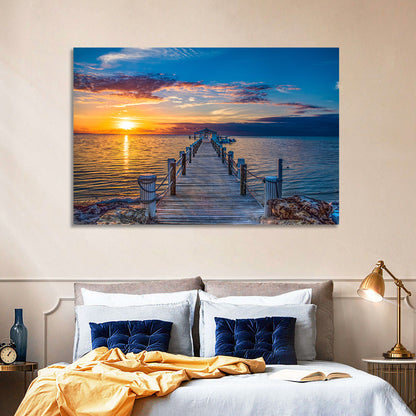 Islamorada Pier at Golden Hour Wall Art