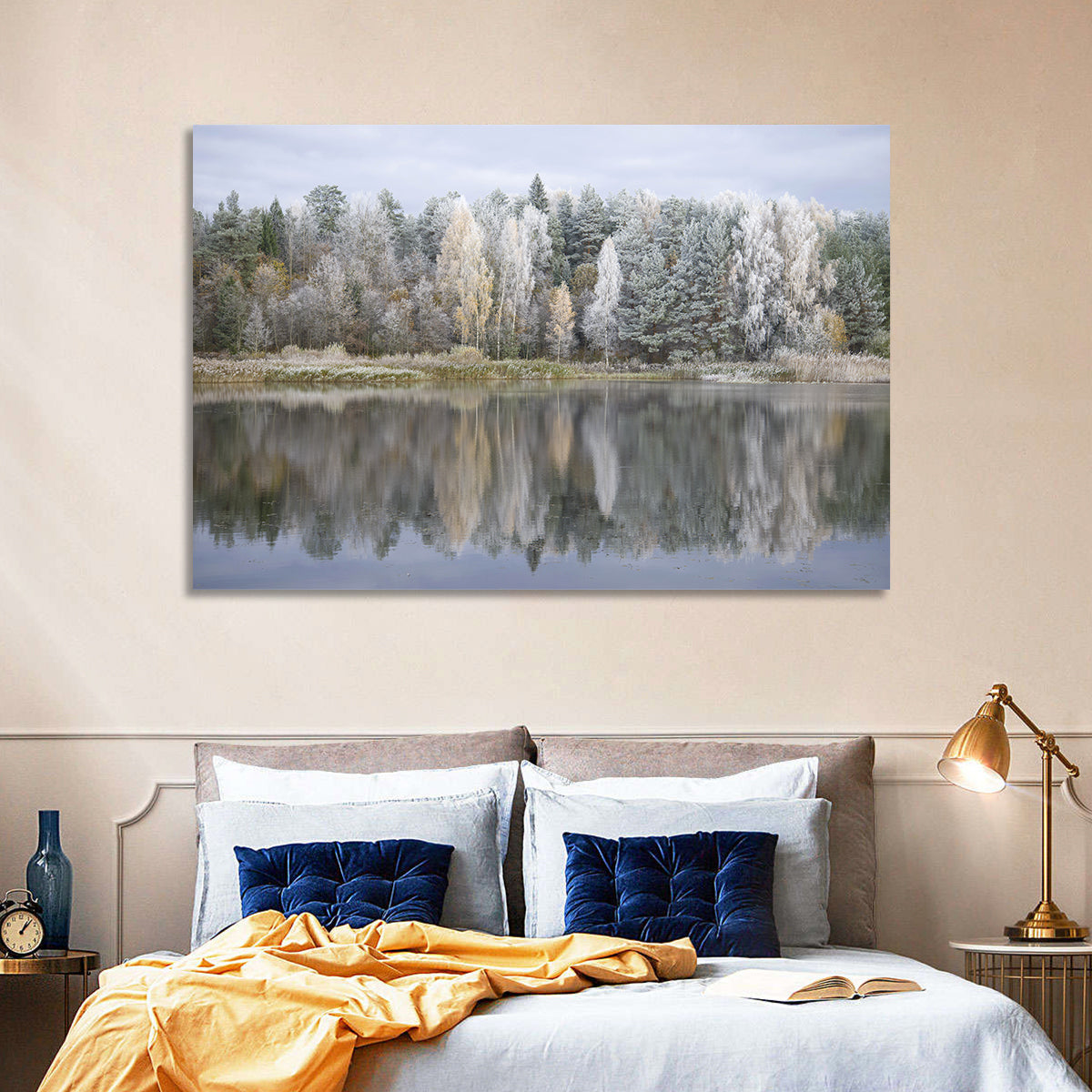 Pskov Region Forest Lake Wall Art