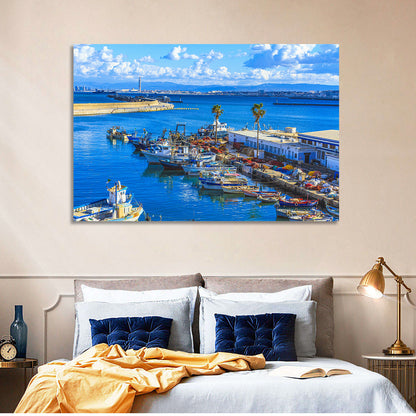 Sfax Fishing Harbor Wall Art