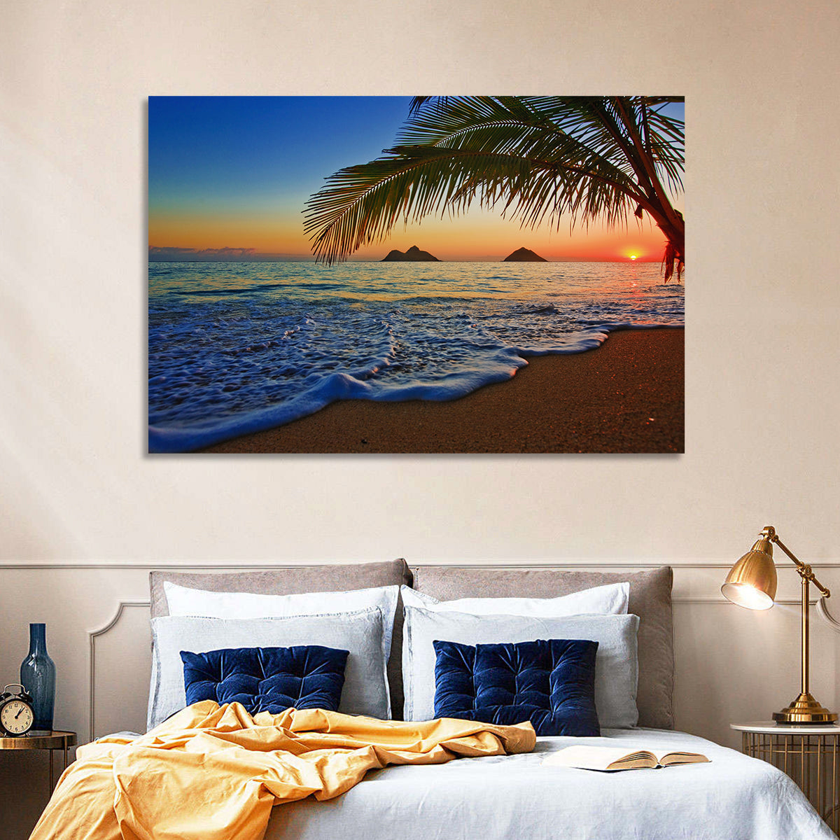 Lanikai Sunset Over Mokulua Islands Wall Art