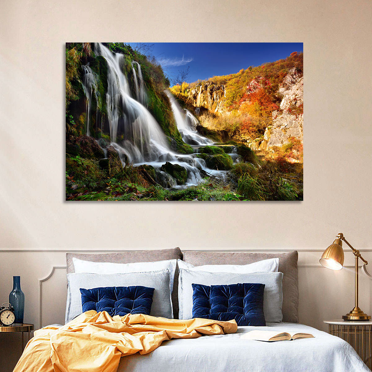 Plitvice Lakes Waterfall Wall Art