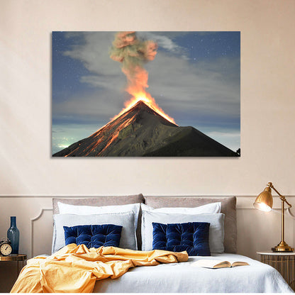 Fuego Night Eruption Wall Art