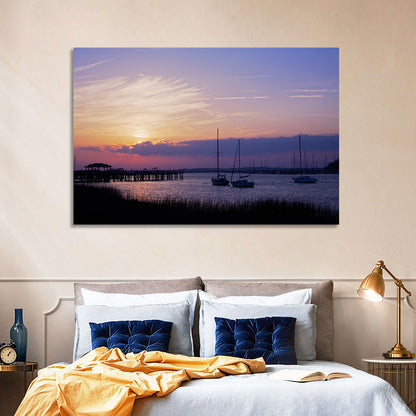 South Carolina Coastal Harbor Wall Art