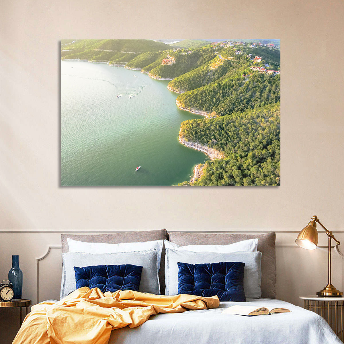 Lake Travis Aerial View Wall Art