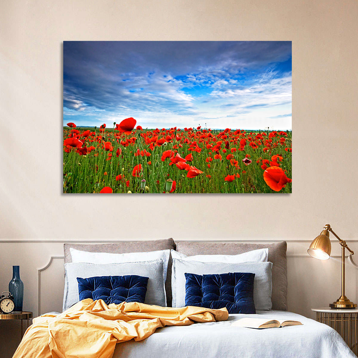 Red Poppy Field Wall Art
