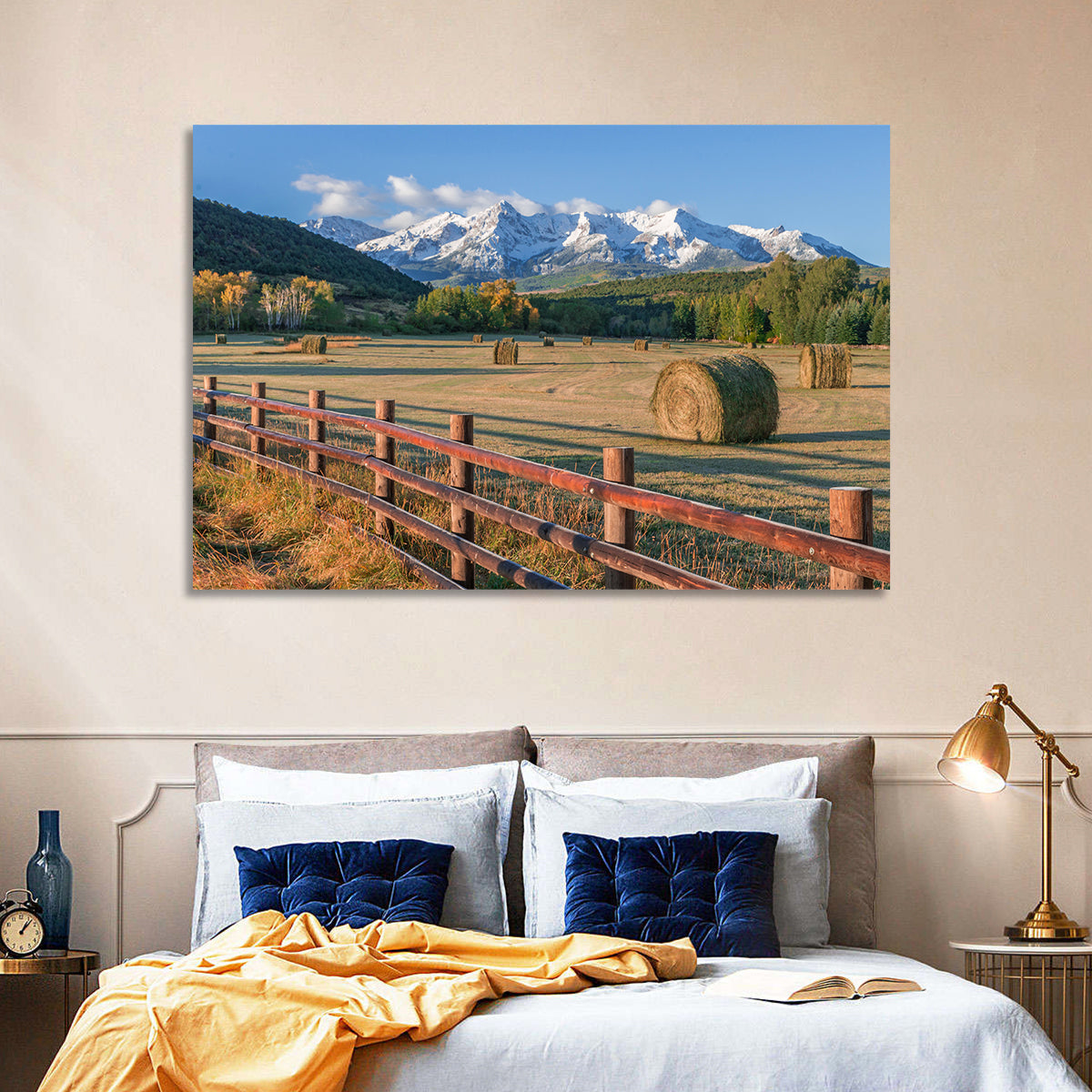 Colorado Hay Bales Wall Art