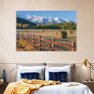 Hay Bales Colorado Fields Wall Art