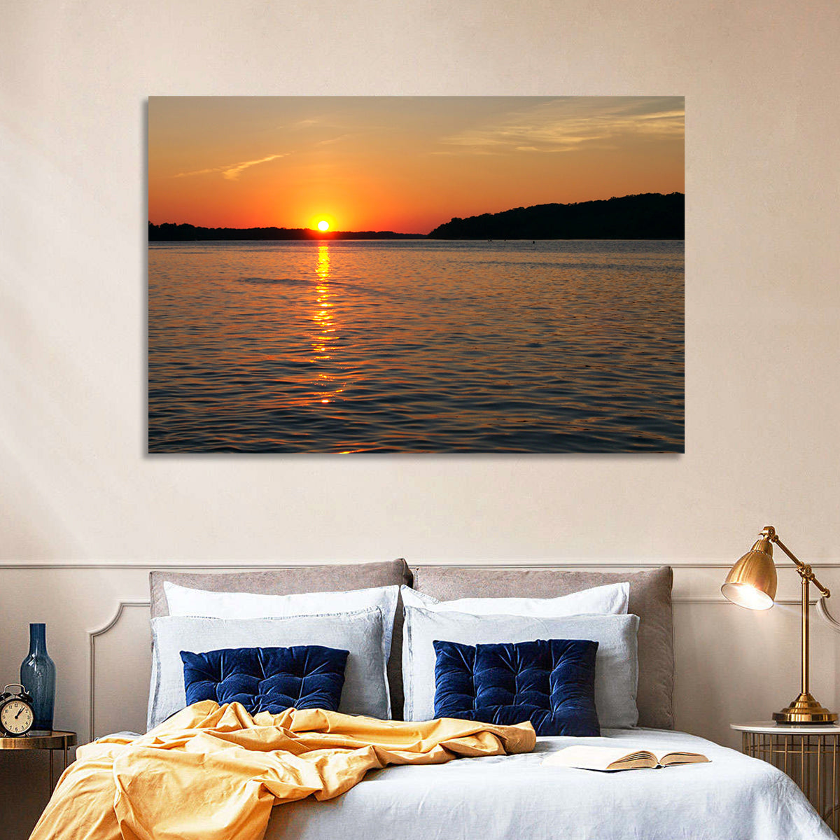 Mississippi River Sunset Wall Art