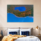 Autumn Forest Lake Wall Art