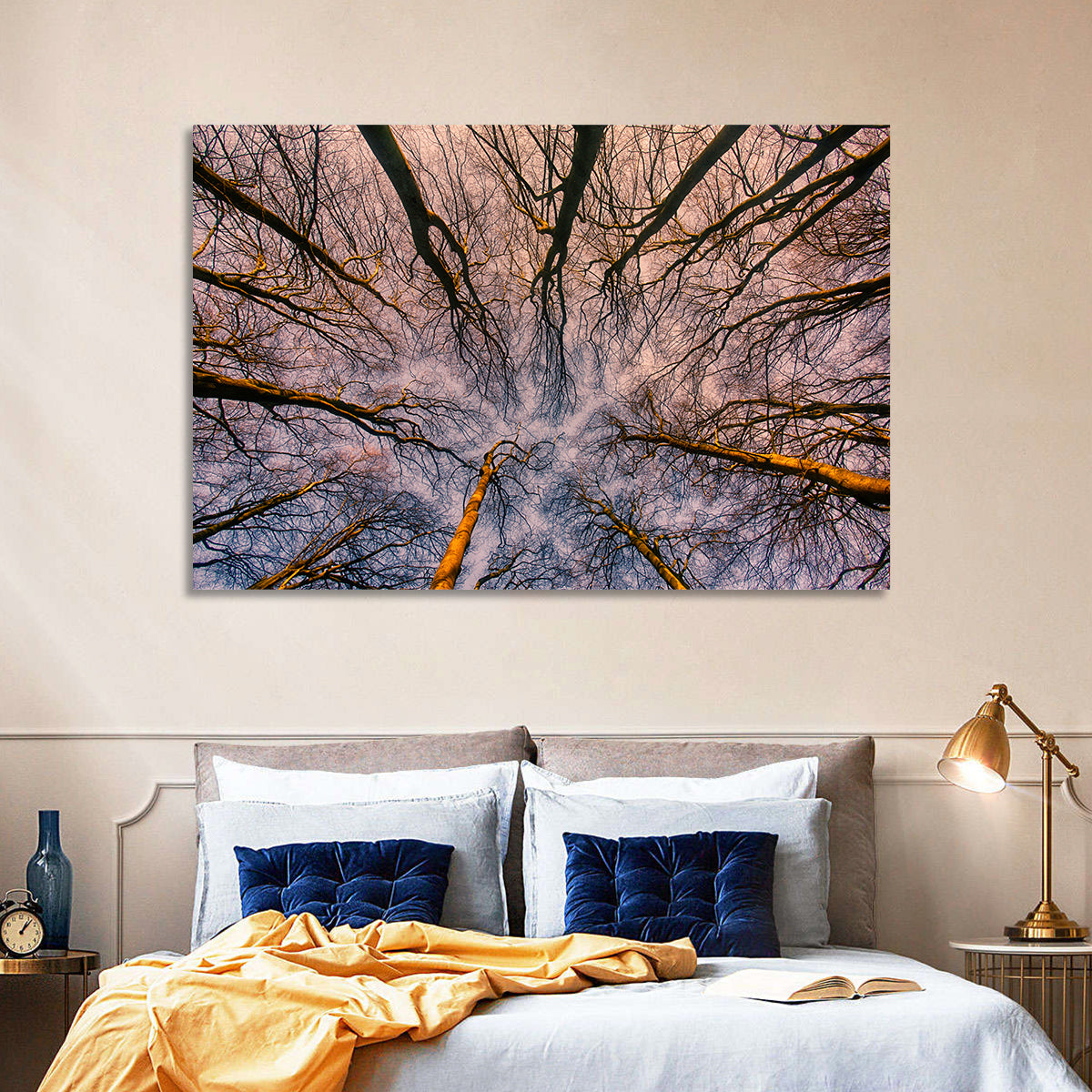 Misty Forest Canopy Wall Art