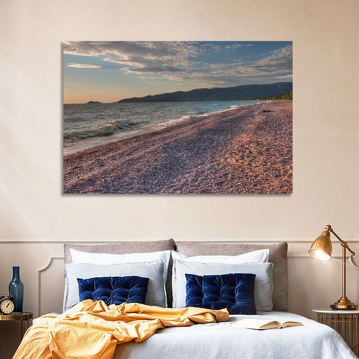 Lake Superior Pebble Beach Wall Art