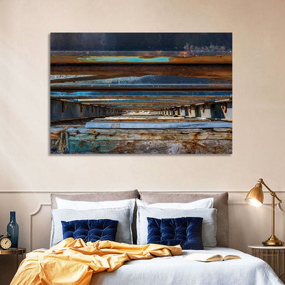 Weathered Dock Perspective Wall Art