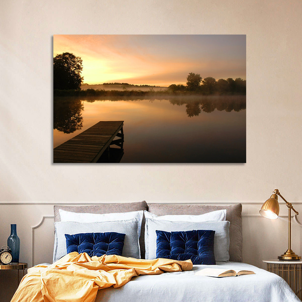 Golden Morning Pier Wall Art