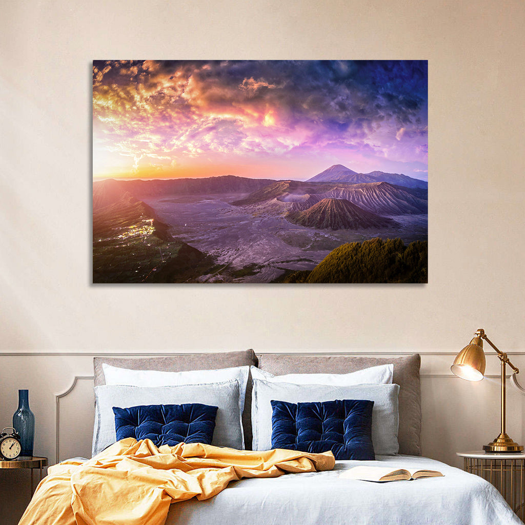 Mount Bromo Sunset View Wall Art