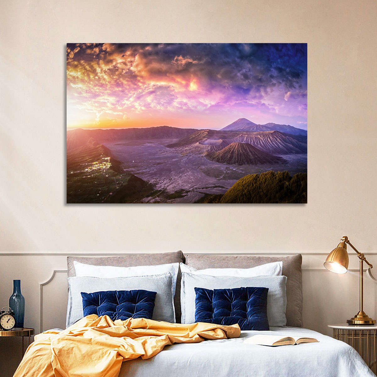 Mount Bromo Sunset View Wall Art