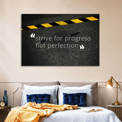 Strive for Progress Not Perfection Wall Art