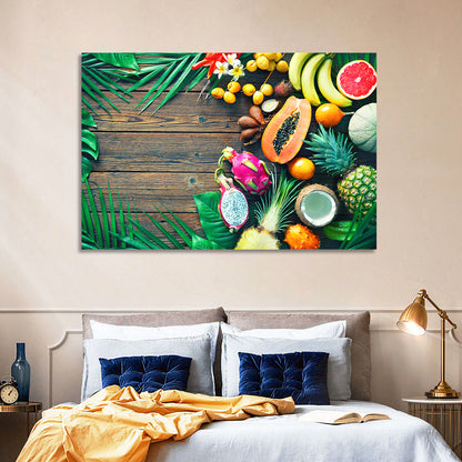 Tropical Fruit Still Life Wall Art