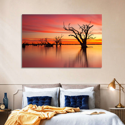 Lake Bonney Sunset Reflections Wall Art