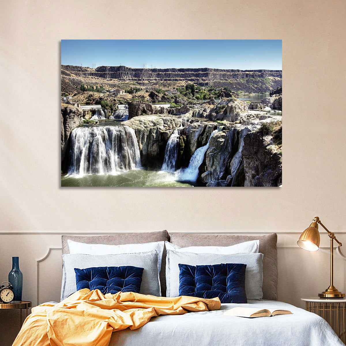 Shoshone Falls, Twin Falls Idaho Wall Art in a room, landscape