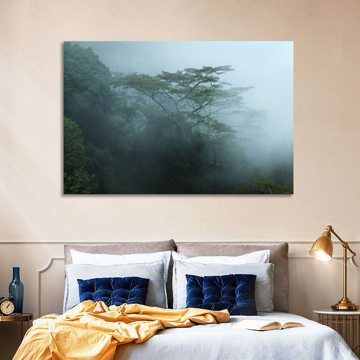 Misty Rainforest Canopy Wall Art
