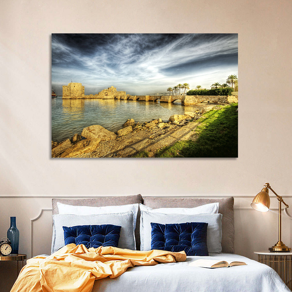 Sidon Sea Castle Wall Art