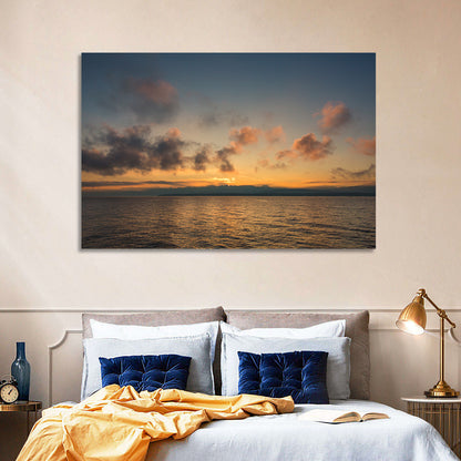 Lake Leman Golden Sunset Wall Art