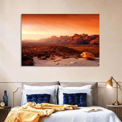 Red Rock Canyon Sunset Wall Art