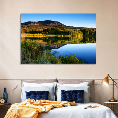 Golden Hour Mountain Lake Wall Art