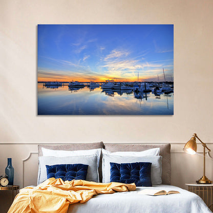 Marina at Golden Hour Wall Art