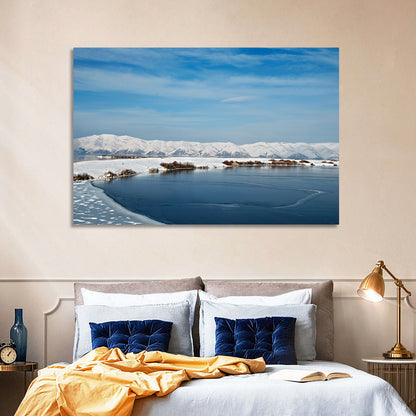 Lake Sevan Winter Landscape Wall Art