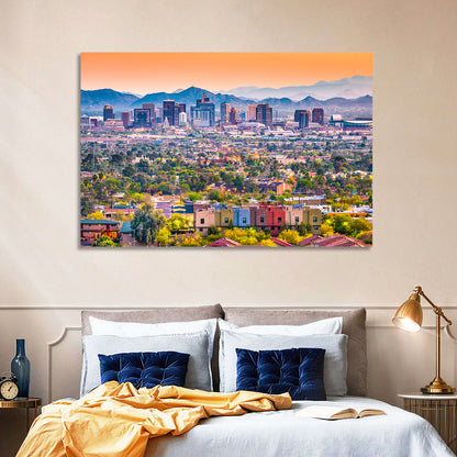 Phoenix Golden Hour Cityscape Wall Art