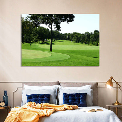 Oklahoma Golf Course Greens Wall Art