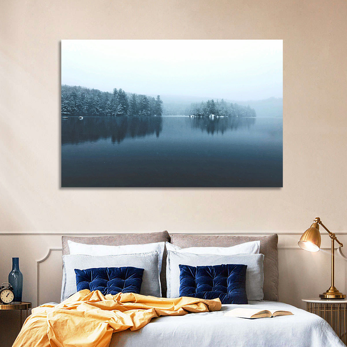 Burr Pond Winter Reflection Wall Art