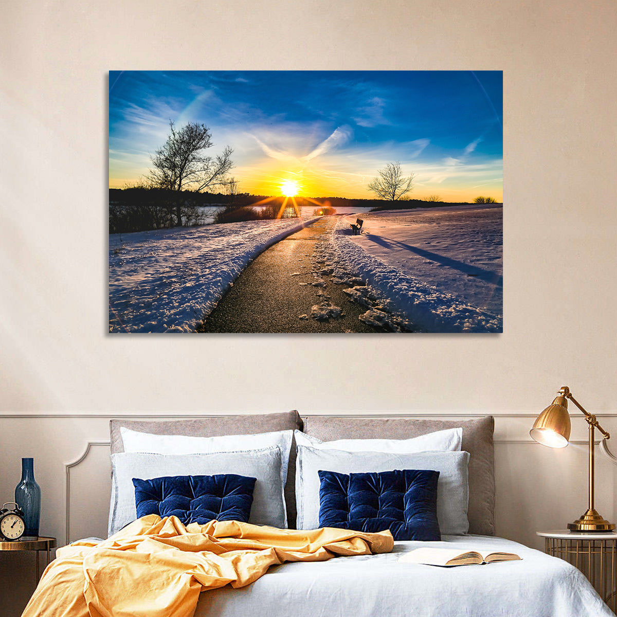 Lake Zorinsky Winter Sunrise Wall Art