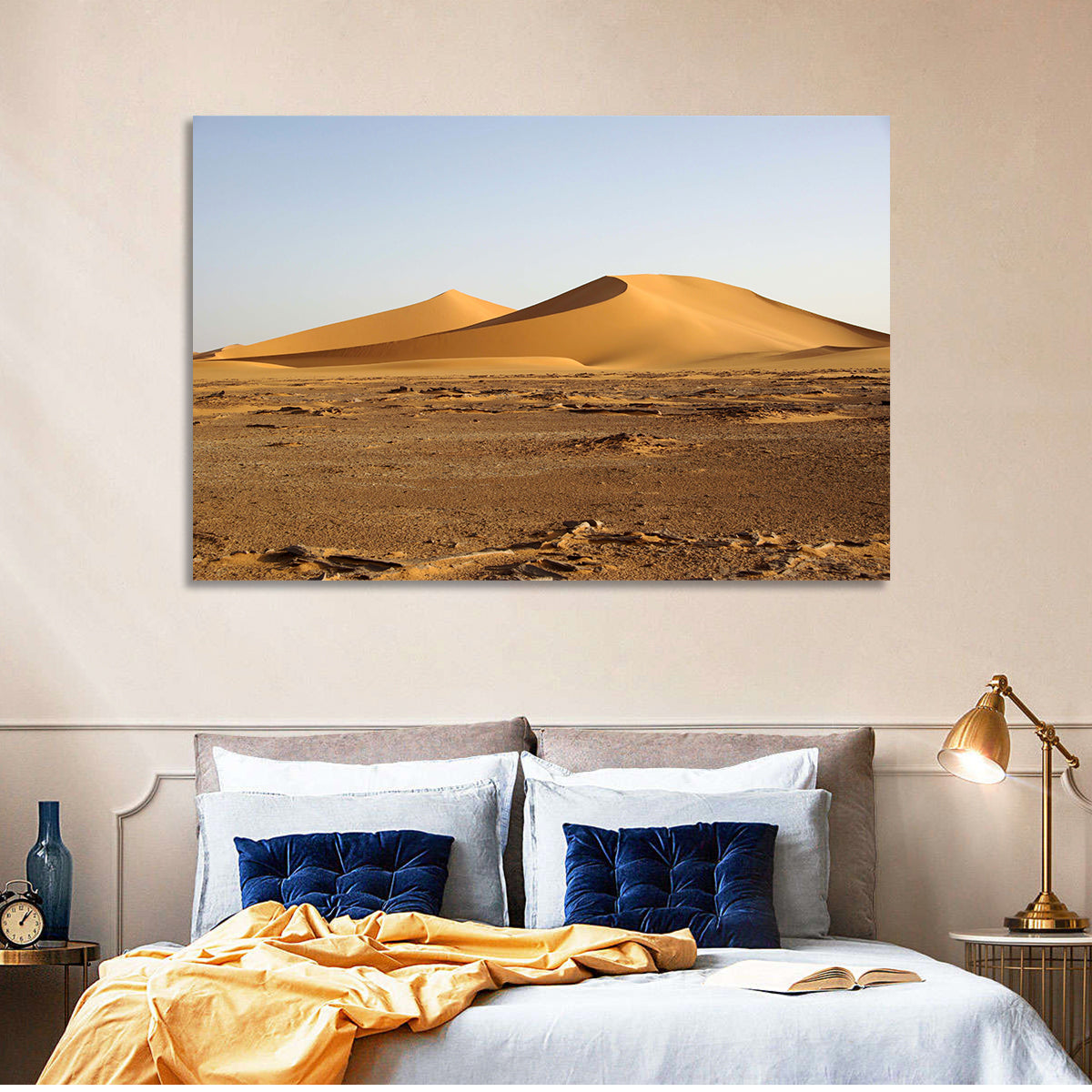Golden Hour Desert Dunes Wall Art