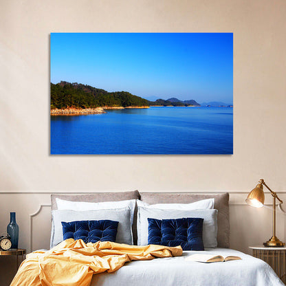 Qiandao Lake Rocky Shoreline Wall Art