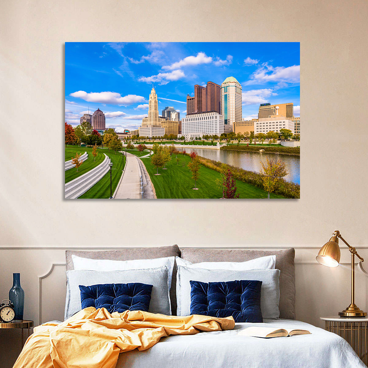 Columbus Skyline Wall Art
