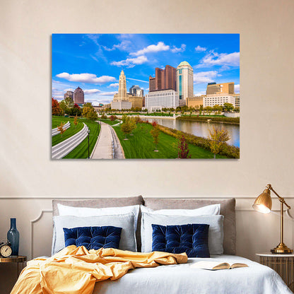 Columbus Skyline Wall Art