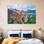 Mount Lenin Glacial Valley Wall Art
