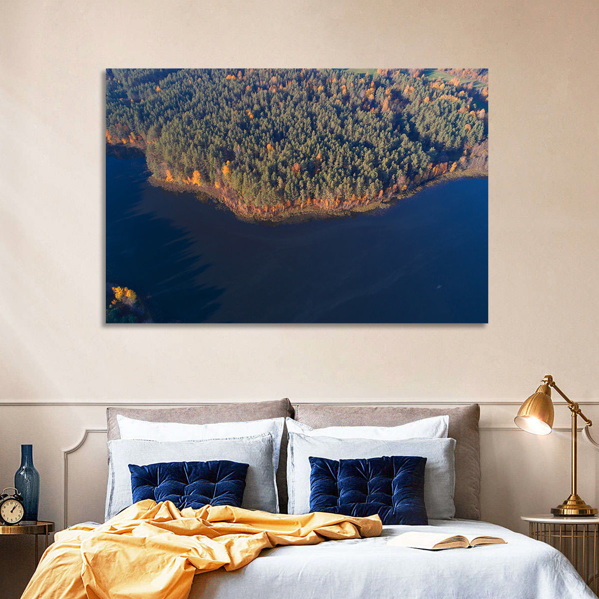 Lake Dolysets Aerial View Wall Art