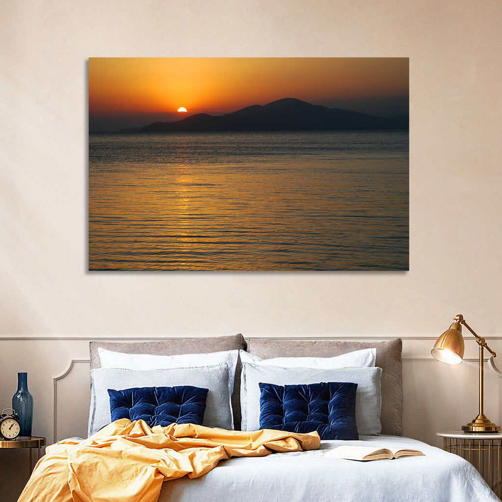 Lake Sevan Sunset Reflection Wall Art