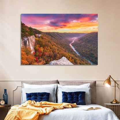 New River Gorge Sunset Wall Art