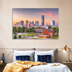 Oklahoma City Golden Hour Skyline Wall Art